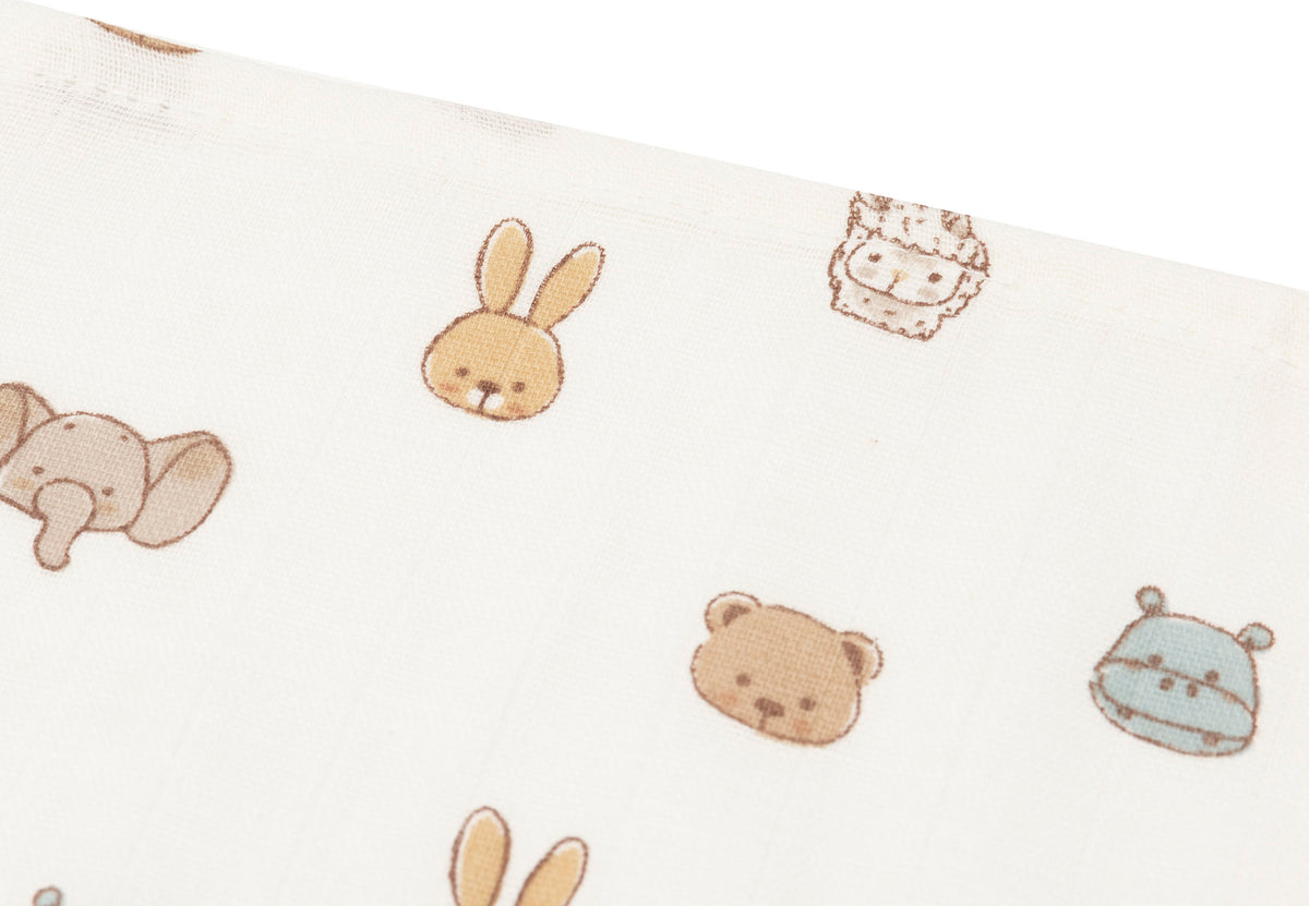 Lange gaze de Coton Small 70x70cm Jollein - Jollies - 3 Unités - détail