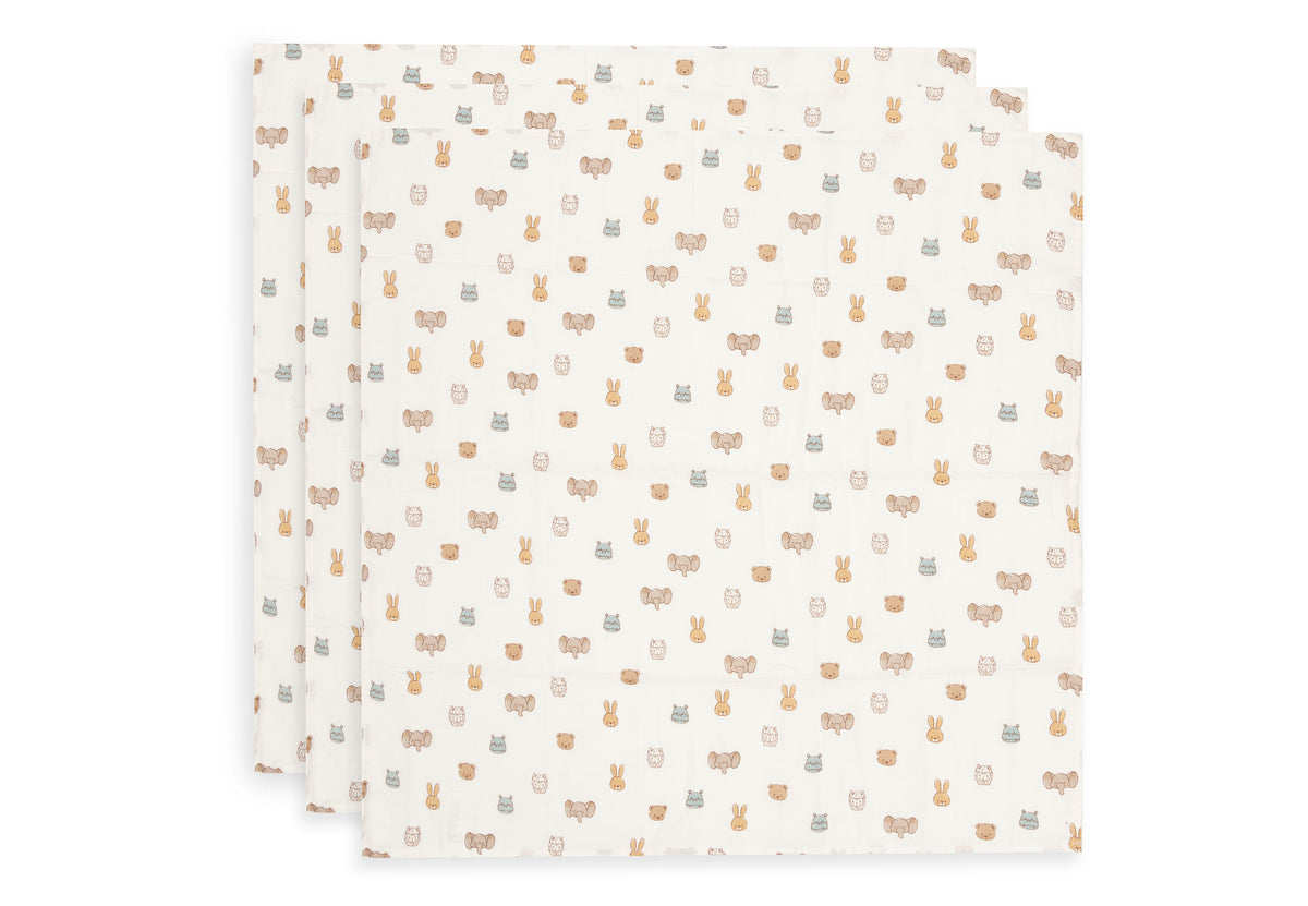 Lange gaze de Coton Small 70x70cm Jollein - Jollies - 3 Unités