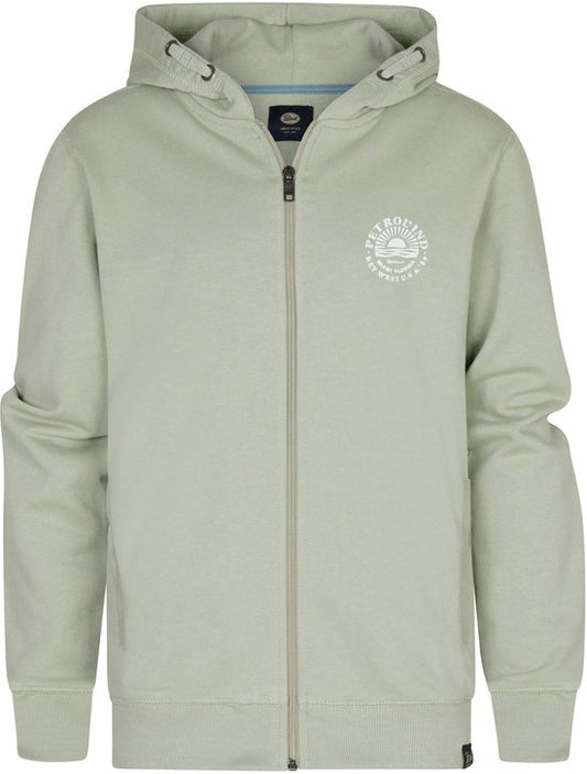 Sweat à capuche Petrol Industries zip Desert Sage