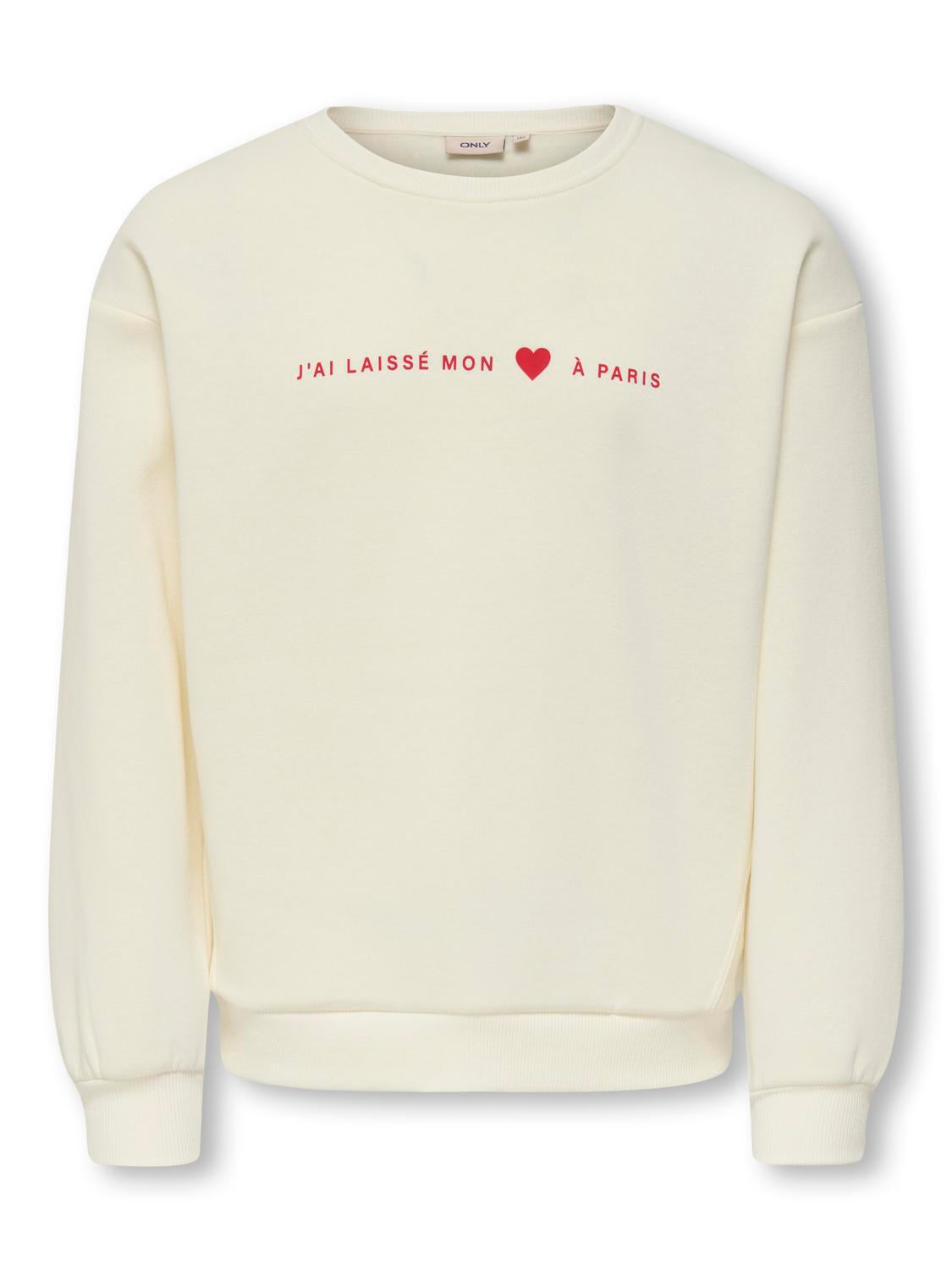Sweat-shirt Kids only girl Kogmarisa l/s o-neck loose printed swt