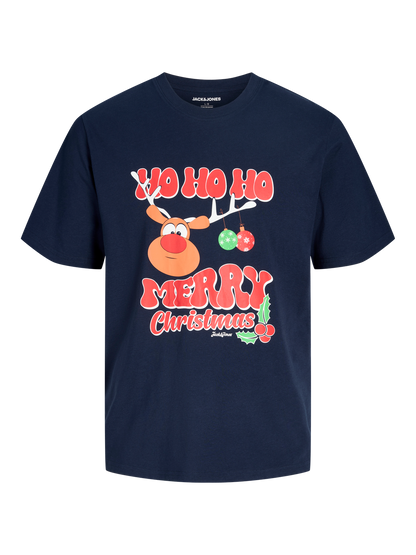 T-shirt-Jack&jones junior-JJXMAS FUN TEE SS CREW NECK JNR