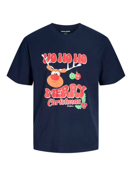T-shirt-Jack&jones junior-JJXMAS FUN TEE SS CREW NECK JNR