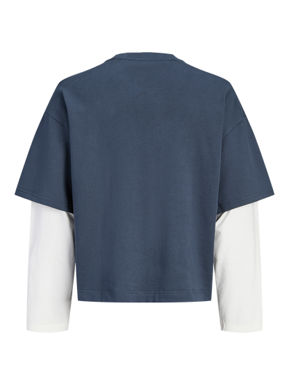 Sweat-shirt col rond garçon Jack & Jones Junior - Echo