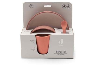 Set repas bébé en silicone 4 pièces Jollein - Blush Shades - détail