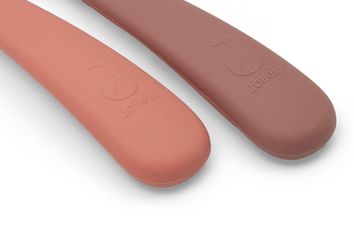Cuillère Souple Silicone Jollein - Blush Shades - 2 Unités - détail