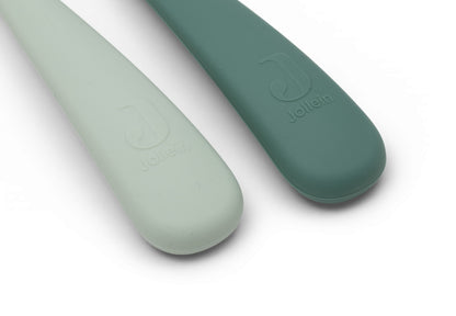 Cuillère Souple Silicone Jollein - Jade Shades - 2 Unités - détail