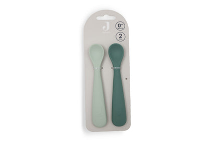 Cuillère Souple Silicone Jollein - Jade Shades - 2 Unités - détail