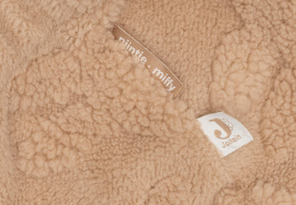 Poncho Miffy Jacquard Teddy Jollein - Biscuit - détail