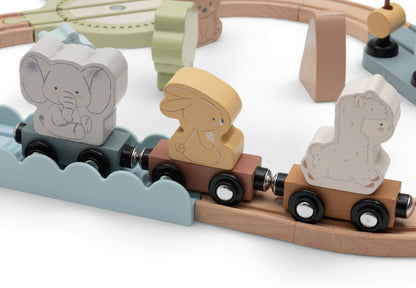 Set de Train en bois Jollein - Jollies - détail