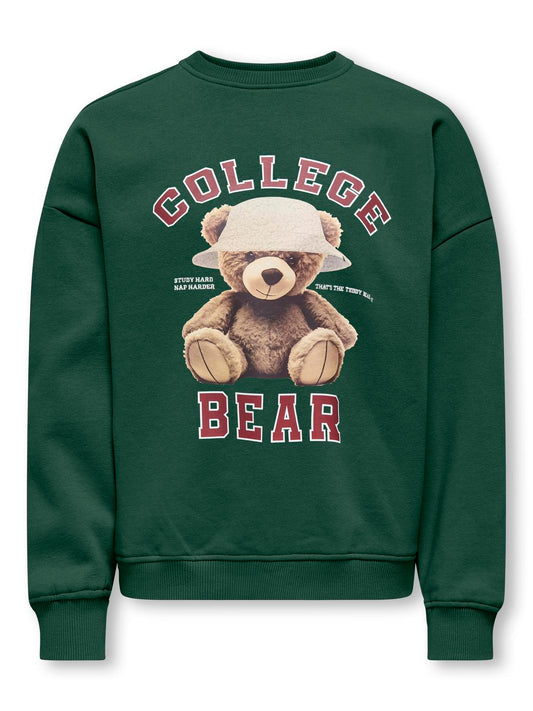Sweat-shirt Kids only girl Kogbila l/s ovz bear o-neck swt noos