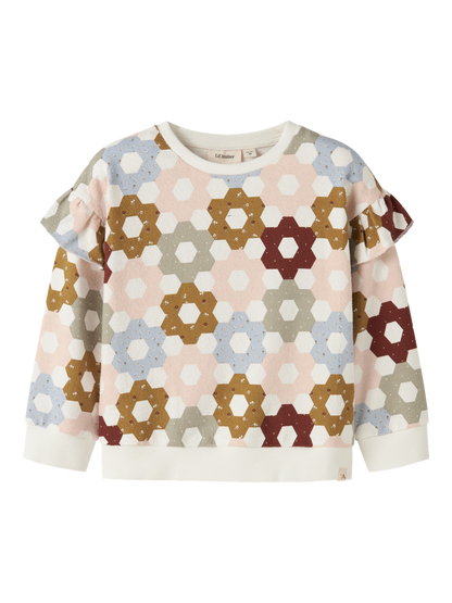 Sweat-shirt fille Lil' Atelier - Dias Lait de coco