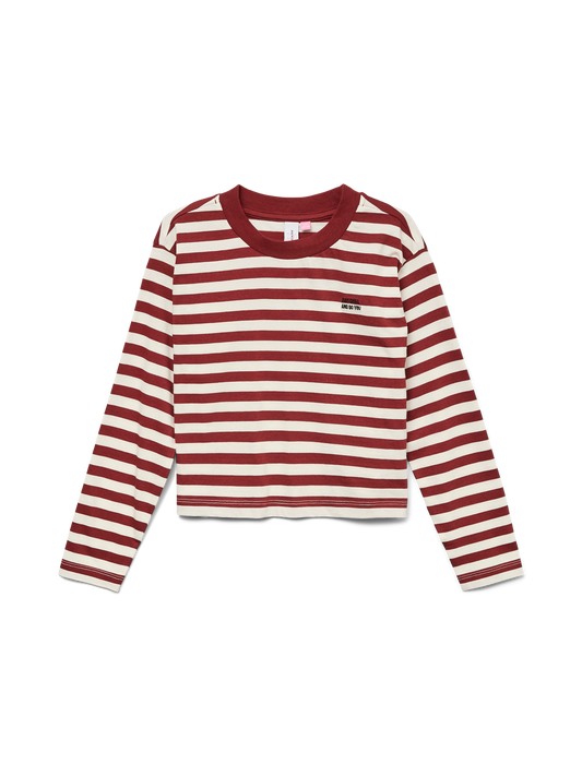 Tops Vero moda girl Vmleila stripe ls short top girl noos
