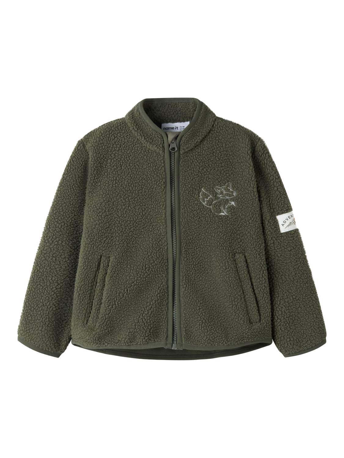 Cardigans en molleton-Name it mini-NMMOWE LS NREG TEDDY CARD