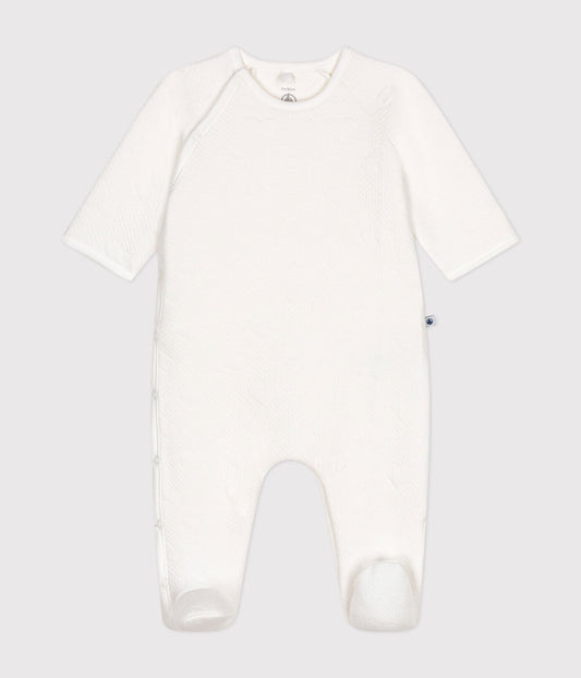Dors-bien en tubique PETIT BATEAU marshmallow cœur bébé