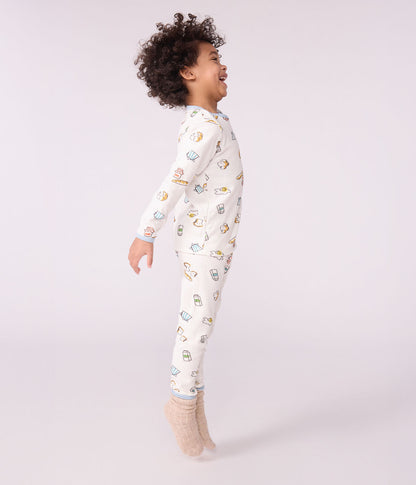 Pyjama enfant en tubique PETIT BATEAU petit-déjeûner