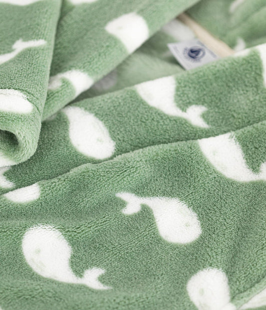 Robe de chambre mixte polaire PETIT BATEAU baleines