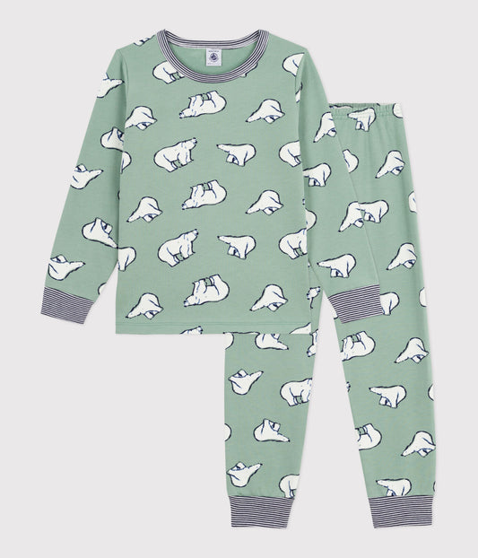 Pyjama garçon en molleton PETIT BATEAU ours