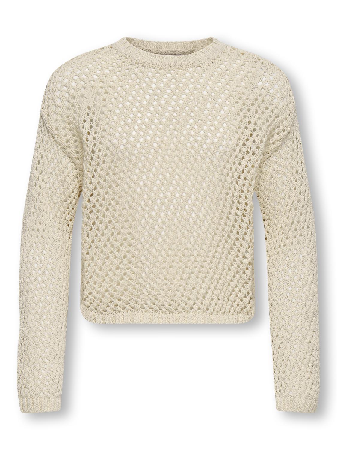 Pull-overs Kids only girl Kogdonna life ls o-neck open struc knt