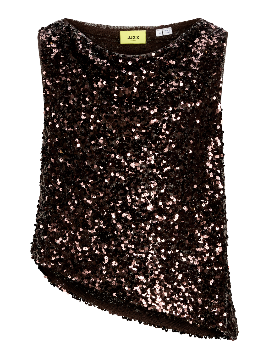 Haut-Jjxx kids-JXZOLA SEQUIN SL TOP WVN GRL