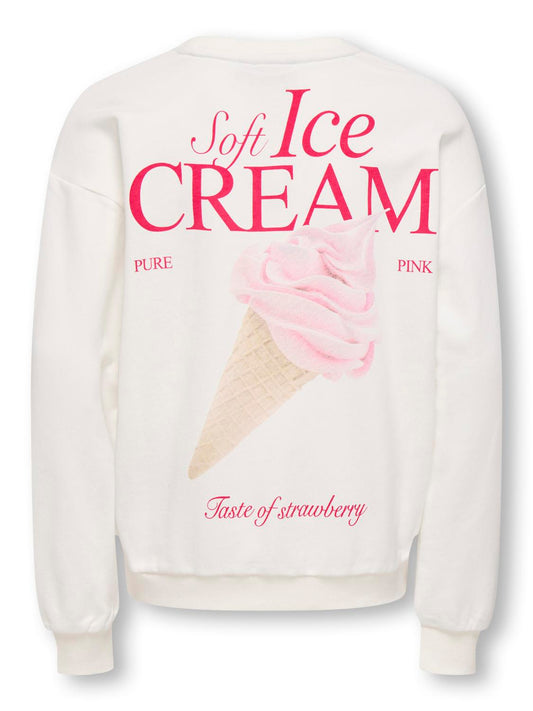 Sweat-shirt Kids only girl Kogphilea life l/s loose ub vd swt noos