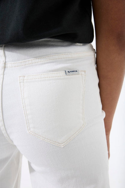 Jean fille Garcia - 551-5566 Blanc
