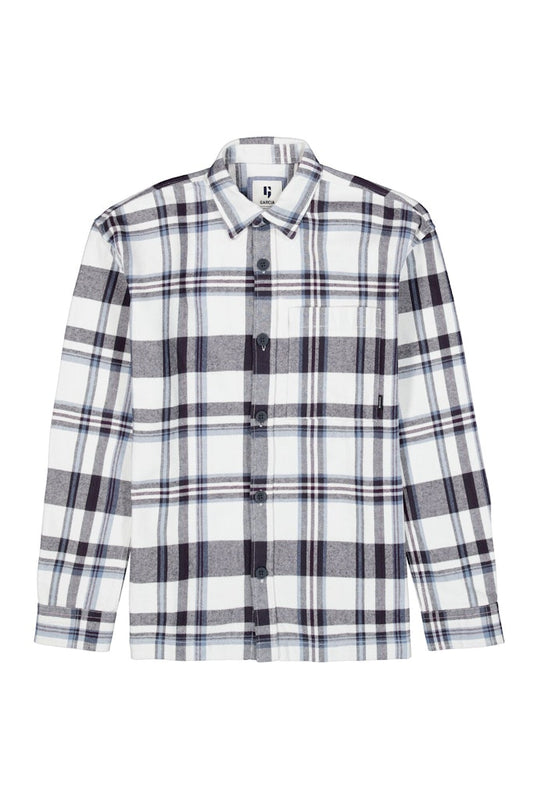Chemise à carreaux garçon gris Garcia - V263631
