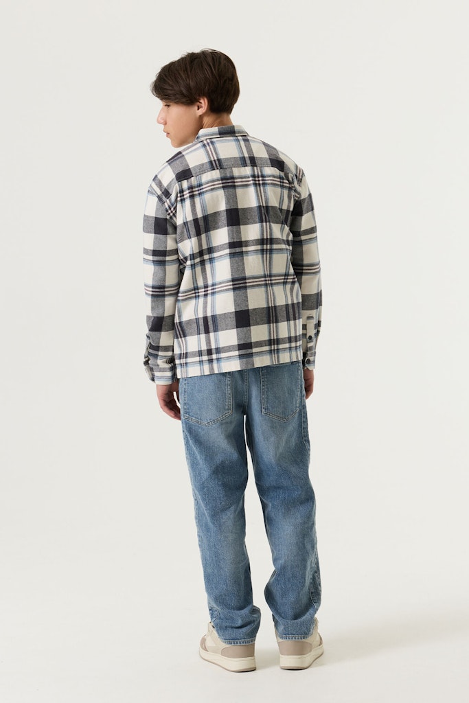 Chemise à carreaux garçon gris Garcia - V263631