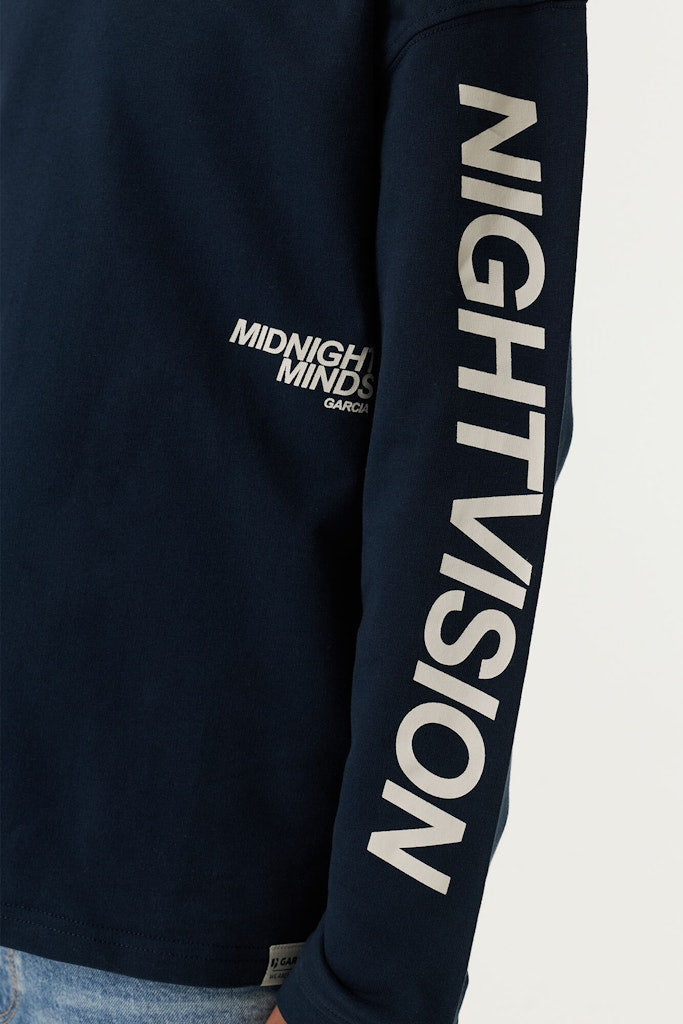 T-shirt à manches longues garçon bleu Garcia - W263401