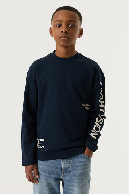 T-shirt à manches longues garçon bleu Garcia - W263401