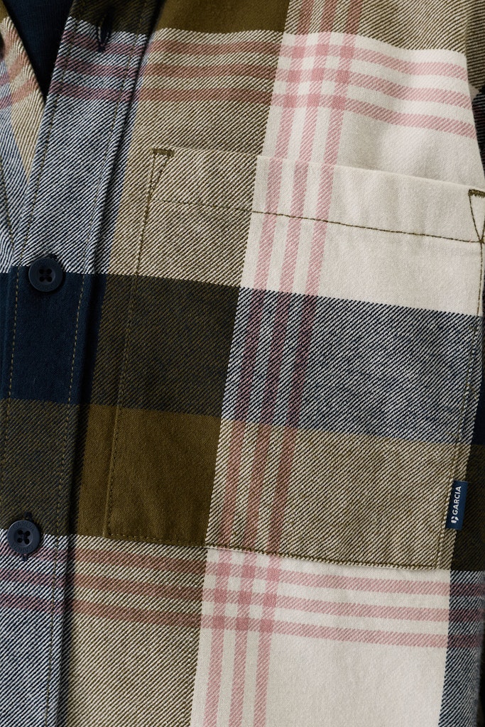 Chemise à carreaux verte garçon Garcia - W263430