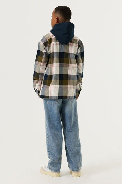 Chemise à carreaux verte garçon Garcia - W263430