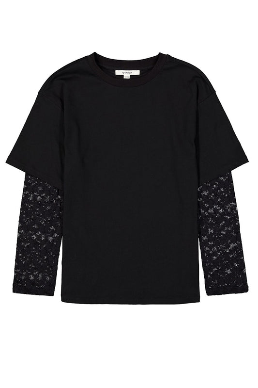 T-shirt fille noir Garcia - W262603