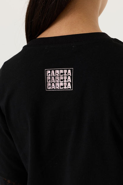 T-shirt fille noir Garcia - W262603