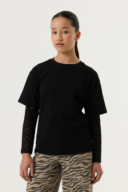 T-shirt fille noir Garcia - W262603