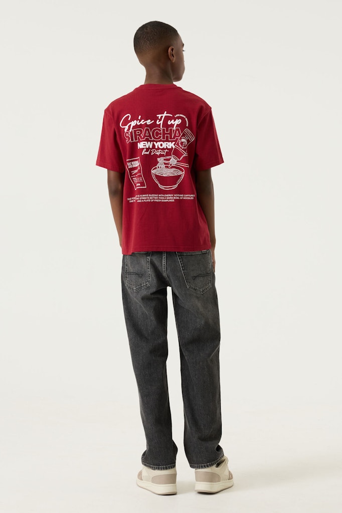 T-shirt garçon rouge Garcia - T263600
