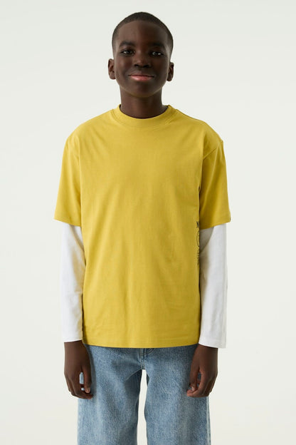 T-shirt garçon jaune Garcia - S263401