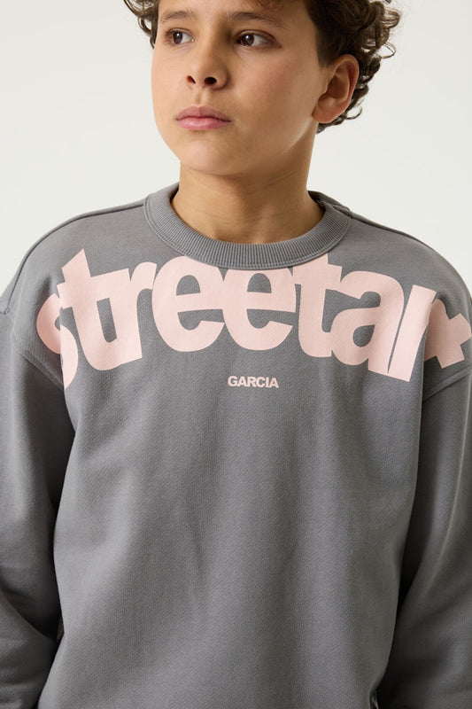 Sweat-shirt garçon gris Garcia - T263665