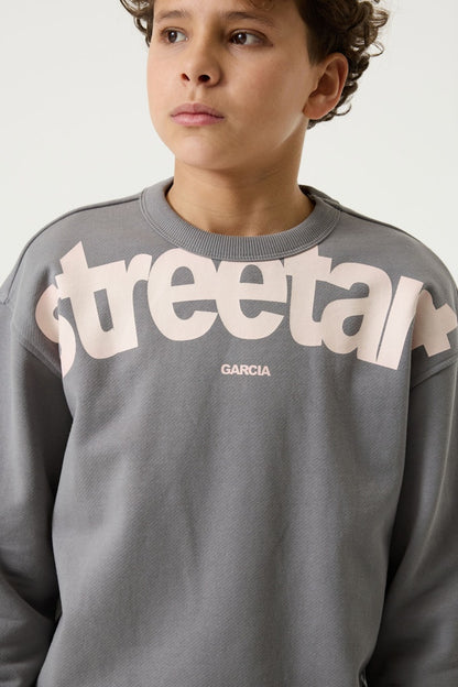 Sweat-shirt garçon gris Garcia - T263665