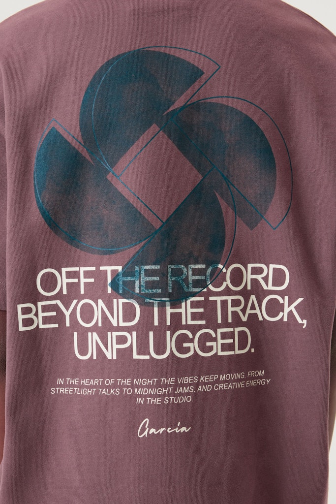 T-shirt garçon mauve Garcia - U263400