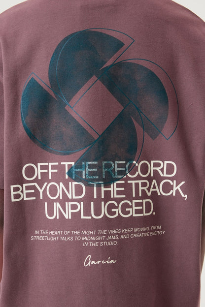 T-shirt garçon mauve Garcia - U263400