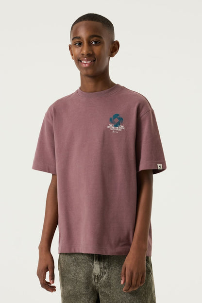 T-shirt garçon mauve Garcia - U263400