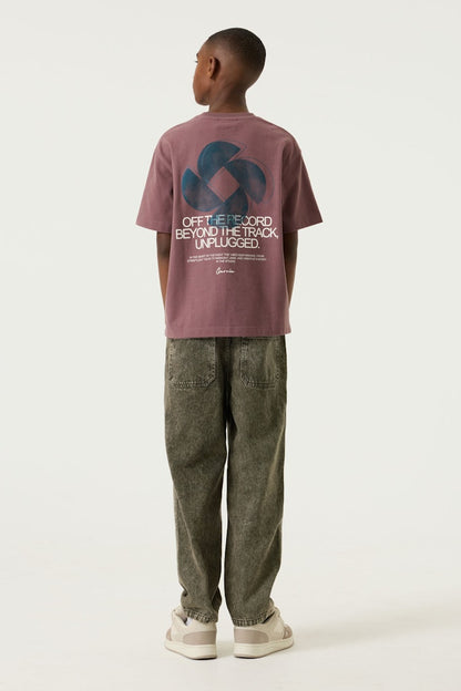 T-shirt garçon mauve Garcia - U263400