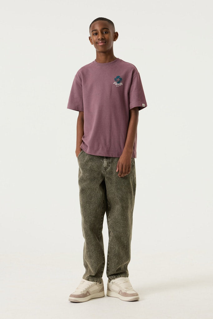T-shirt garçon mauve Garcia - U263400