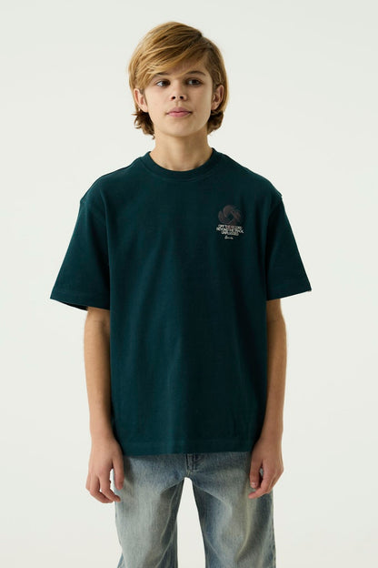 T-shirt garçon bleu sarcelle Garcia - U263400