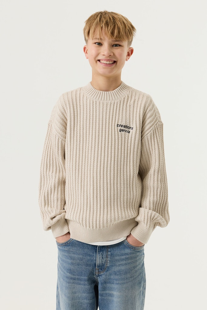 Pull-over garçon beige Garcia - V263642