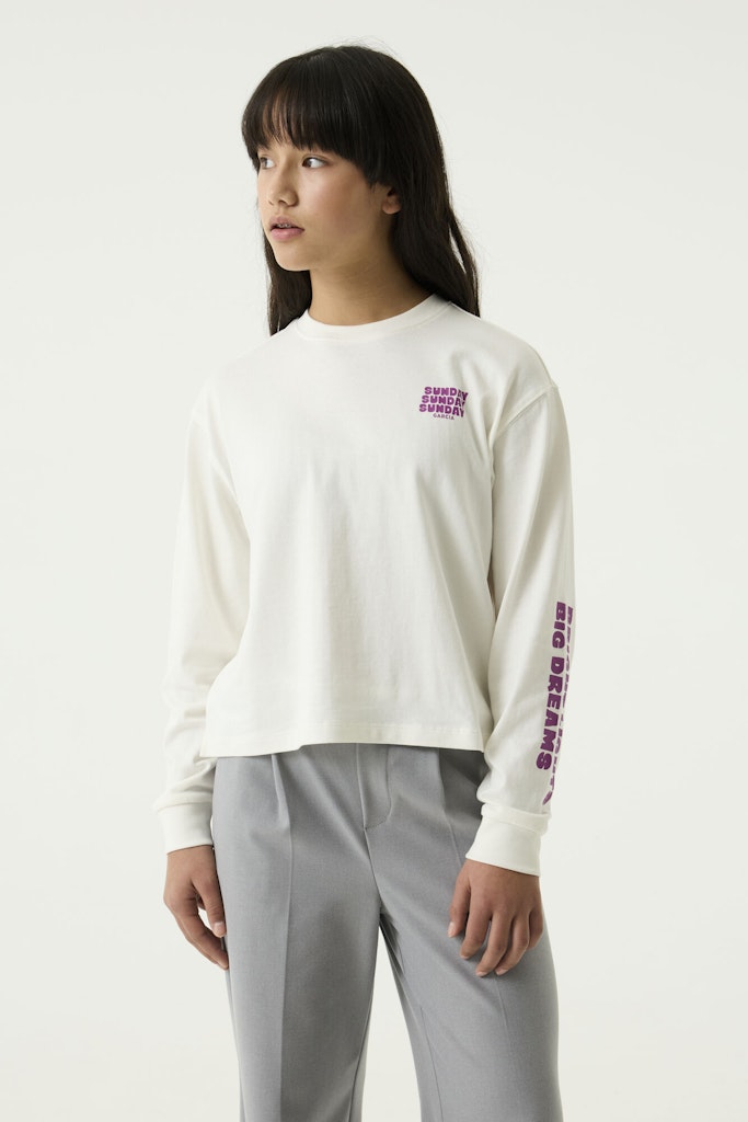 T-shirts à manches longues fille blanc Garcia - S262604