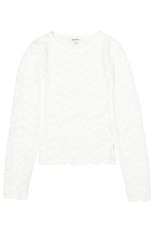 T-shirt manches longues fille blanc Garcia - S262605