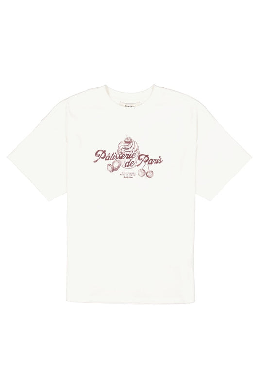 T-shirt fille beige Garcia - U262604