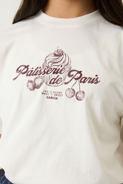 T-shirt fille beige Garcia - U262604