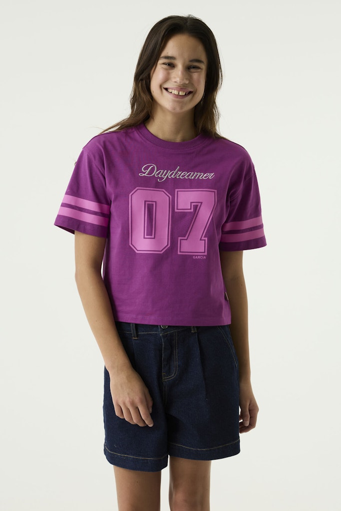 T-shirt fille magenta Garcia - S262603